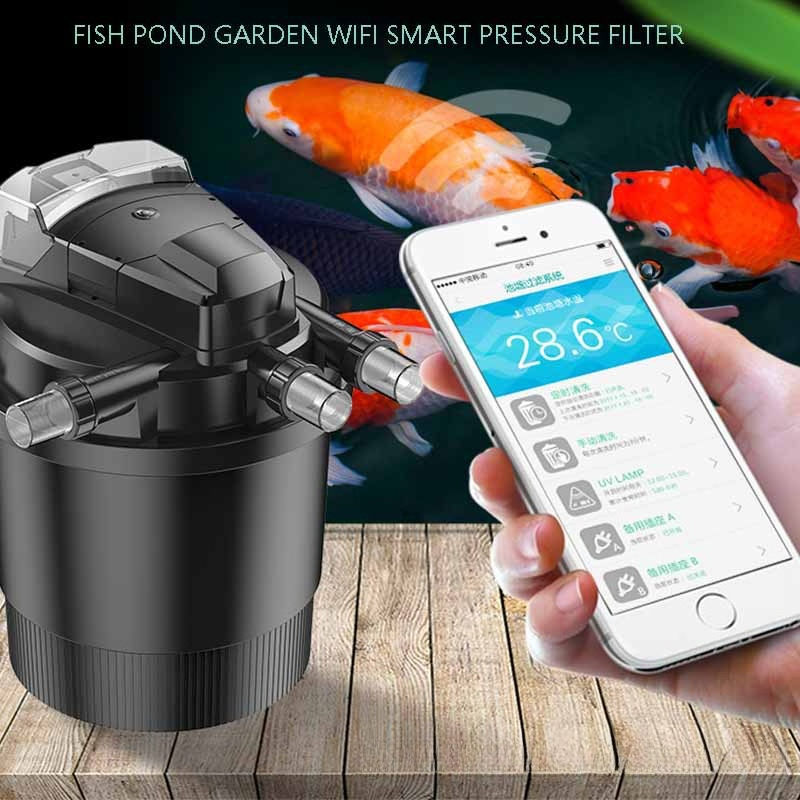 Smart Garden Water Features - WiFi Smart Automatic Pond Filter –