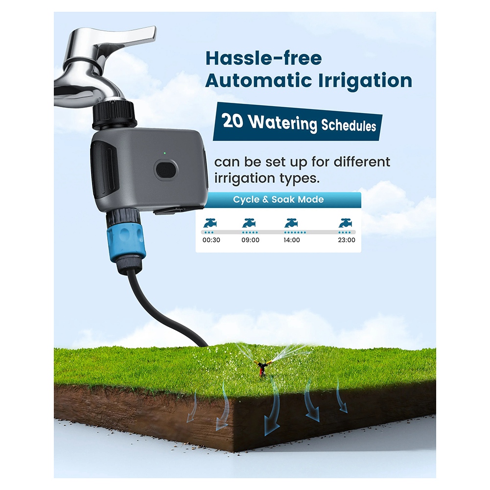 Smart Garden Hose Timer - HLZS-For Garden Drip Irrigation System Smart