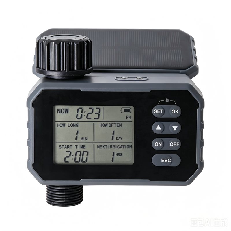 Smart Garden Hose Timer - AB41-Smart Solar Sprinkler Timer Rechargeable Water