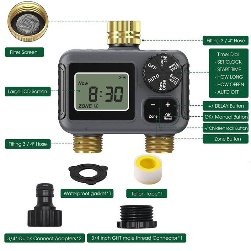AY14 -Dual Outlets Automatic I - Smart Garden System recension och pris