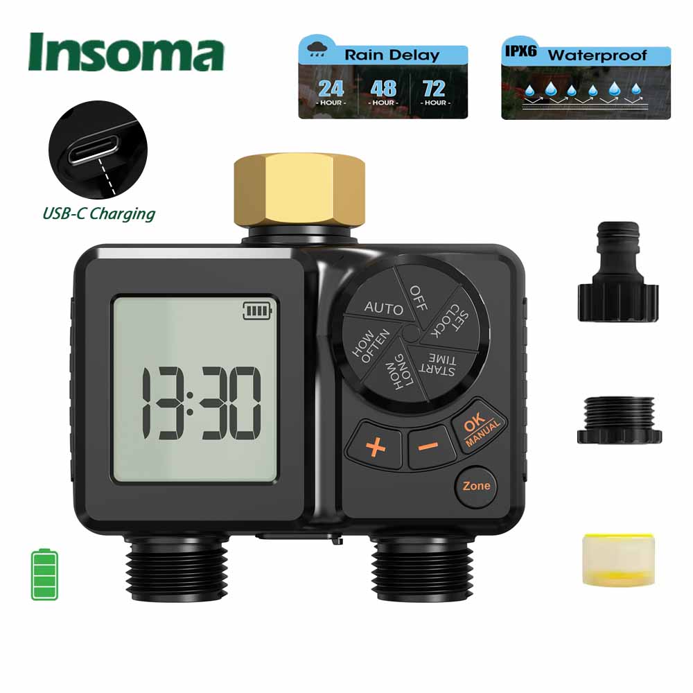 INSOMA IPX6 Garden Water Timer - Smart Garden Hose Timer recension och pris