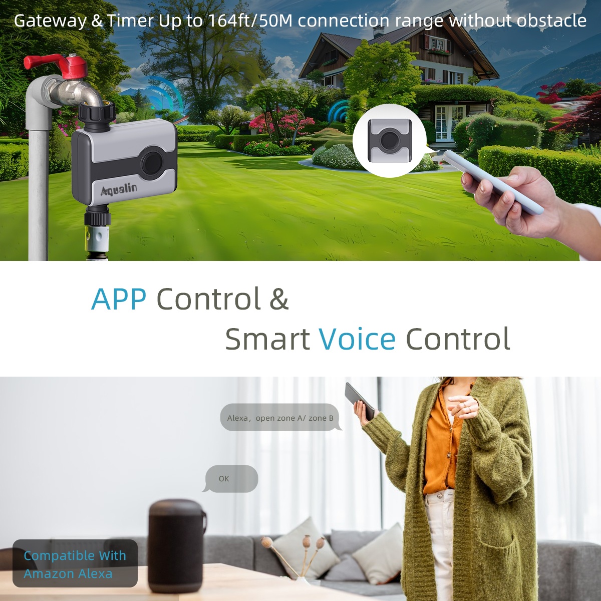Aqualin WiFi Water Timer Tuya  - Smart Garden Hose Timer recension och pris