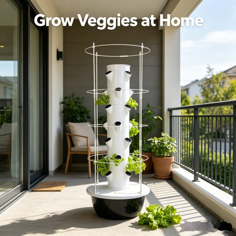 Smart Vertical Hydroponic Towe - Smart Garden System recension och pris