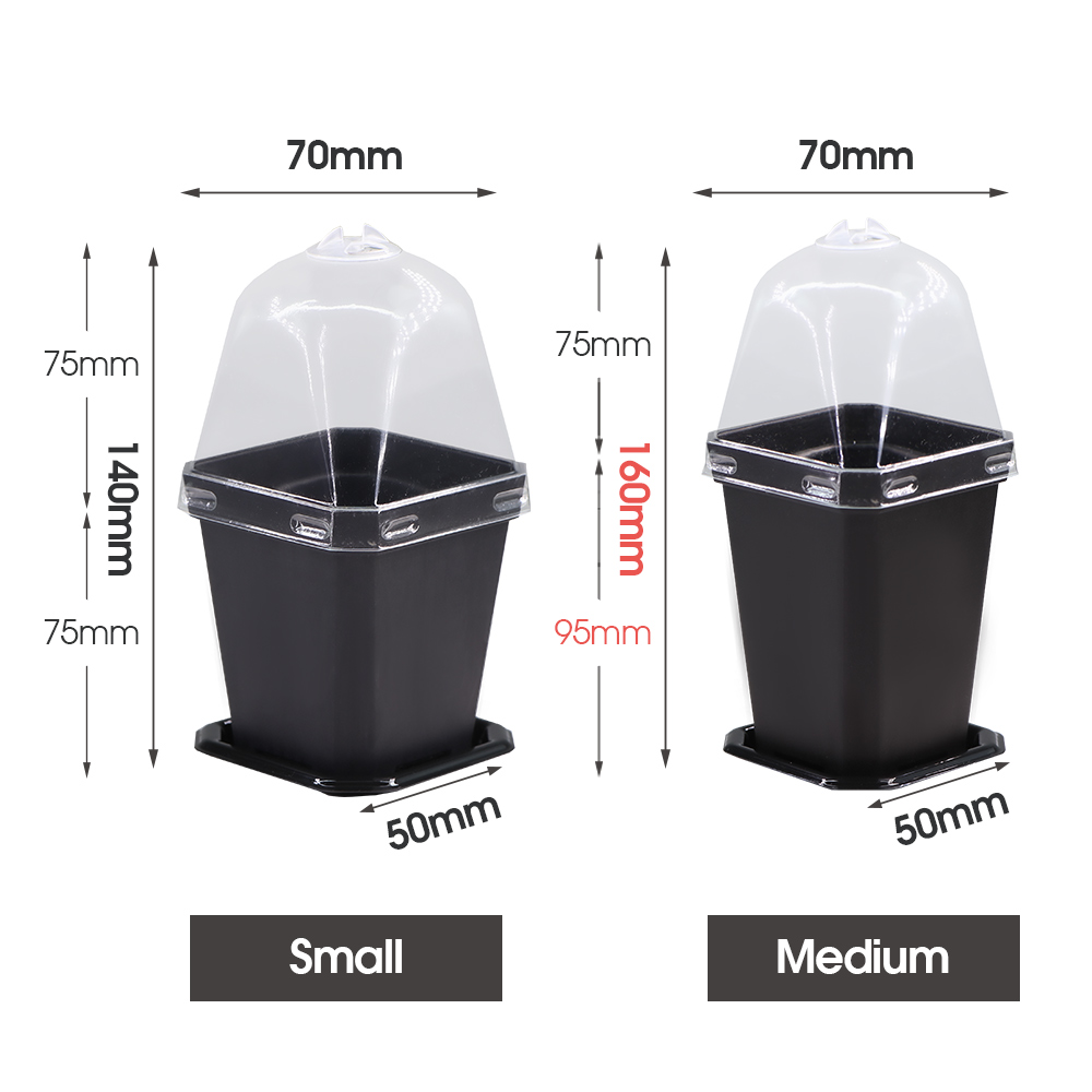 Sturdy Black Planter Pots with - Smart Garden Domes recension och pris