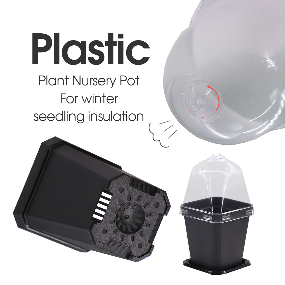 Sturdy Black Planter Pots with - Smart Garden Domes recension och pris
