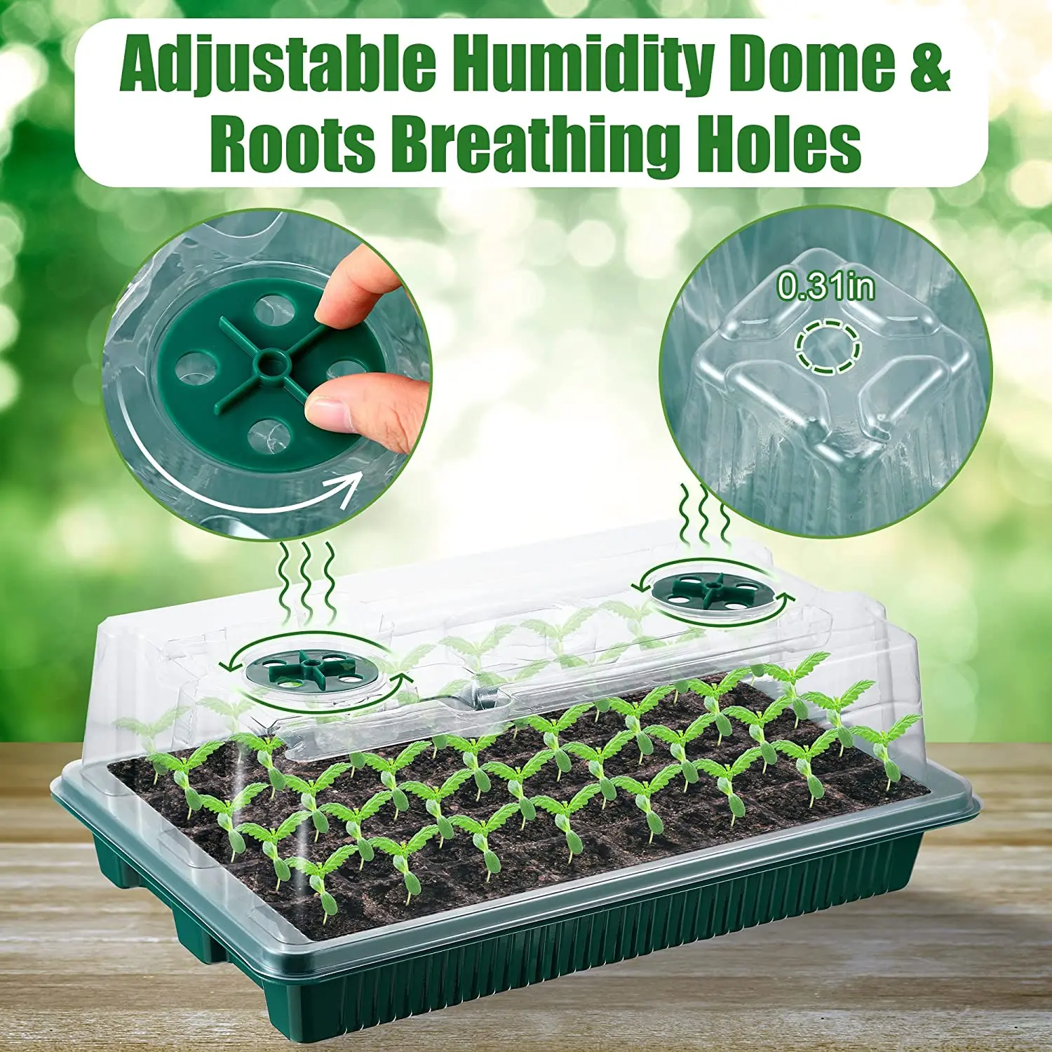 2 Packs, Seed Starter Trays Wi - Smart Garden Domes recension och pris