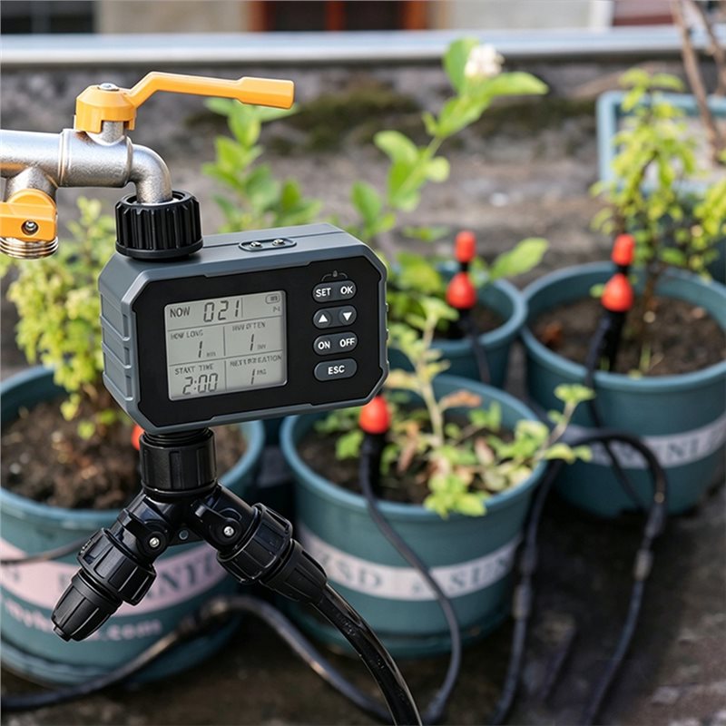 AB41-Smart Solar Sprinkler Tim - Smart Garden Hose Timer recension och pris