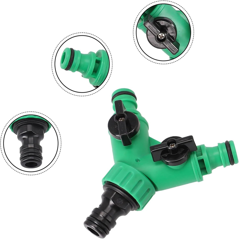 2-Way Garden Hose Splitter Y C - Smart Garden Hose Timer recension och pris